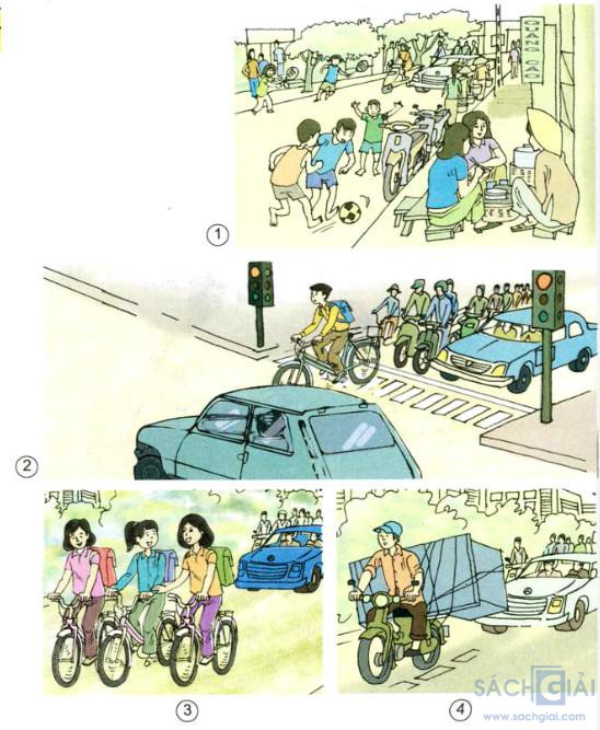 Giải Vở bài tập Khoa học lớp 5, bài 19: Phòng tránh tai nạn giao thông đường bộ