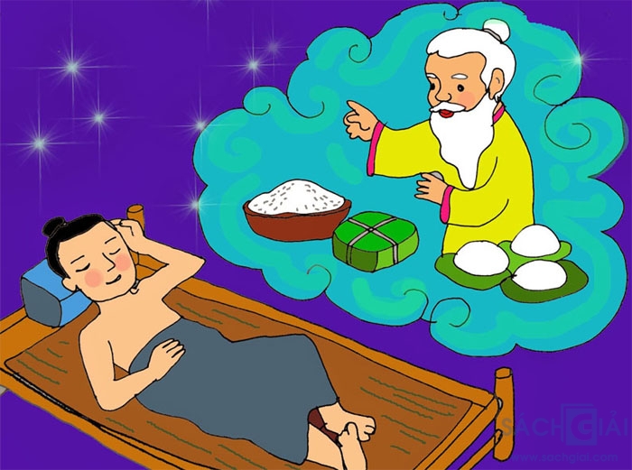Trần thuật sáng tạo truyện Sự tích bánh chưng, bánh giày - Sách Giải