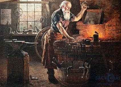 Tả một người lao động đang làm việc (Bác thợ rèn) - Sách Giải