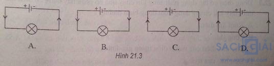 Giải bài tập SBT Vật lý lớp 7 bài 21: Sơ đồ dòng điện - Chiều dòng điện