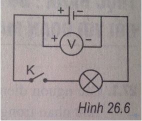 Giải bài tập SBT Vật lý lớp 7 bài 26: Hiệu điện thế giữa hai đầu dụng cụ điện