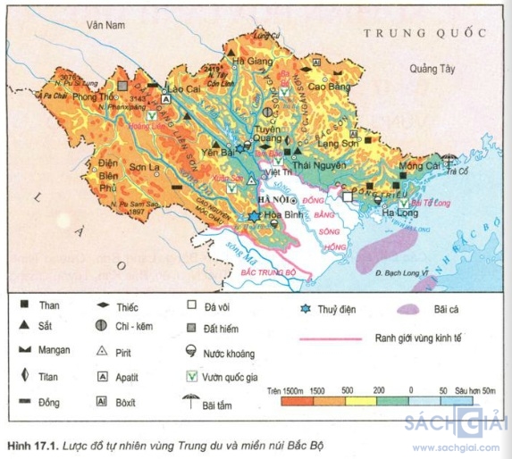 Giải bài tập SGK Địa lý lớp 9 bài 17: Vùng Trung du và miền núi Bắc Bộ