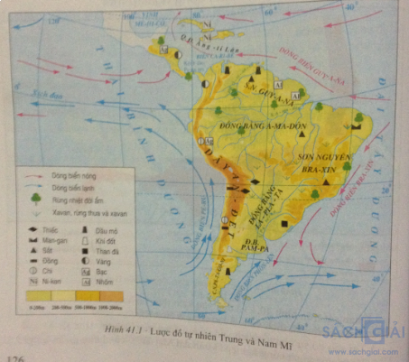 Địa lý lớp 7 bài 41: Thiên nhiên Trung và Nam Mĩ