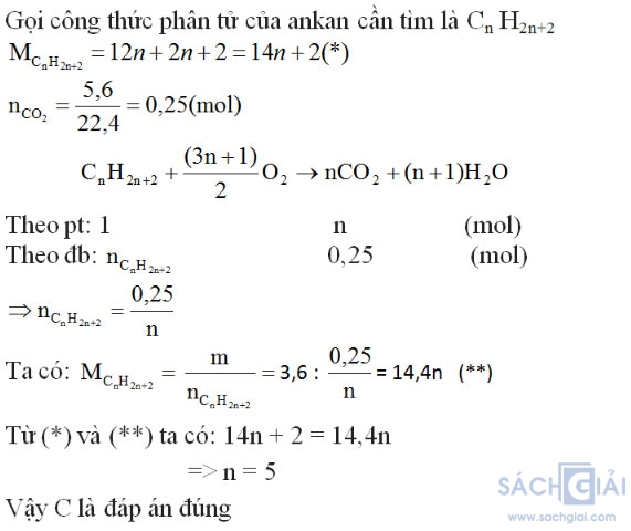 Giải bài tập Hóa học 11: Ankan