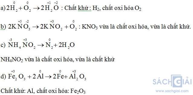 Giải bài tập môn Hóa học lớp 10