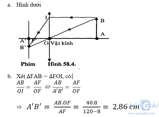 Giải bài tập SGK Vật lý lớp 9 bài 58: Tổng kết chương III : Quang học