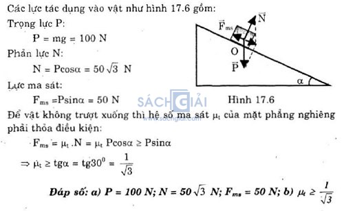 giai bai tap vat ly 10 bai 17 cau b5.2