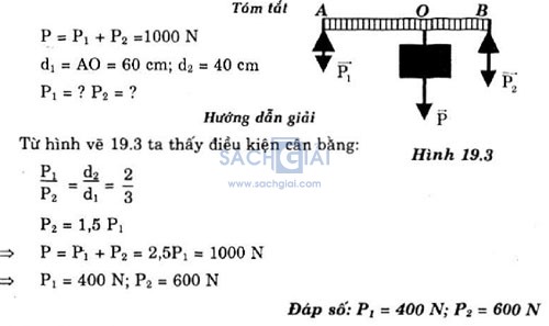 giai bai tap vat ly 10 bai 19 cau b2