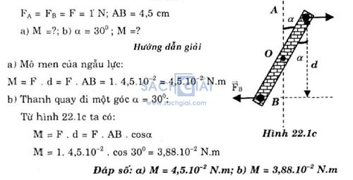 giai bai tap vat ly 10 bai 22 cau b1.2