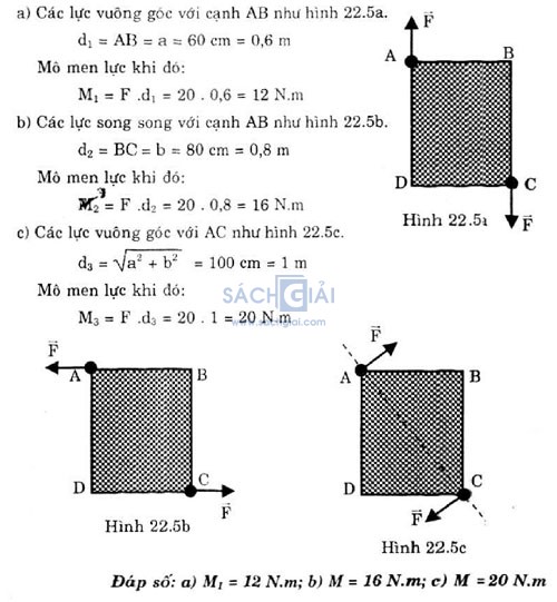 giai bai tap vat ly 10 bai 22 cau c4