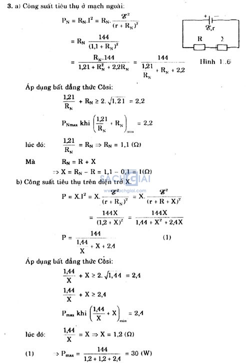 Giai bai tap vat ly 11 bai 11 cau 3