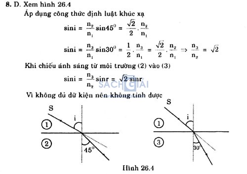 Giai vat ly lop 11 bai 26 cau 8b