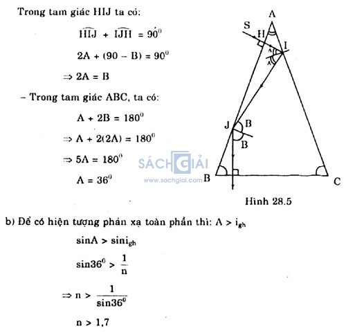 Giai vat ly lop 11 bai 28 cau 7