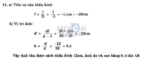 Giai vat ly lop 11 bai 29 cau 11