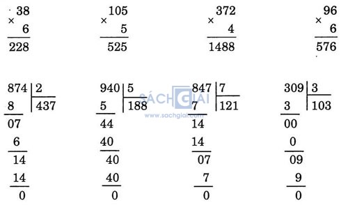 giai VBt toan lop 3 bai 87 cau 1